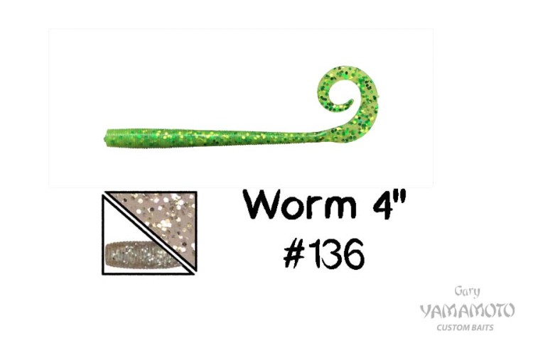 GARY YAMAMOTO приманка Worm #136