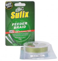 Sufix шнур Feeder Braid Olive Gr 100м, 0.10мм